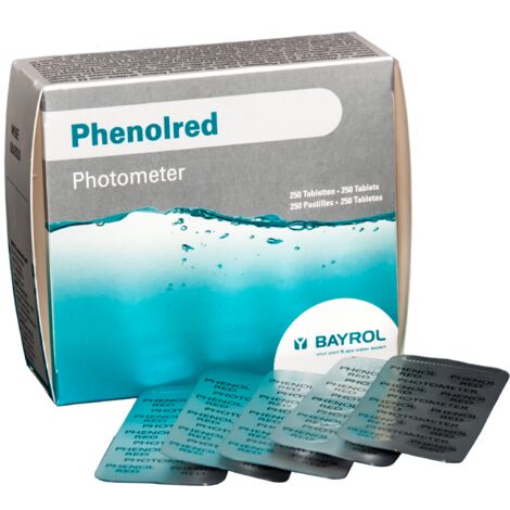 Reactivo pH tabletas Phenolred Photometer, 250 uds. Bayrol