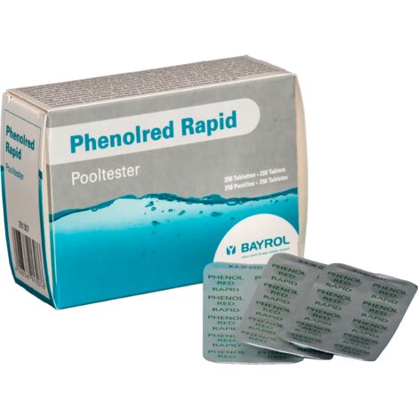 Reactivo pH tabletas Phenolred Rapid, 250 uds. Bayrol