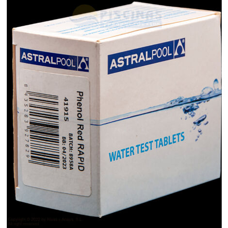 Reactivo phenol para Pooltester AstralPool 250 unid.