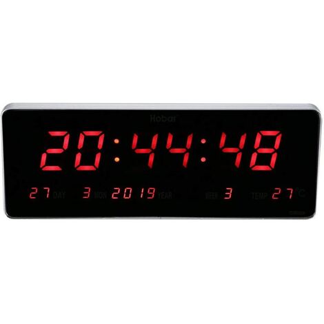 R&eacuteveil, Digital LED Calendrier Horloge Temp&eacuterature Horloges Murales UE Plug 110 240V LED Snooze Mur Bureau R&eacuteveil Num&eacuterique LED R&eacuteveil(Calendrier de la Semaine de temp&ea