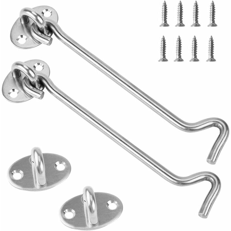 Cabin Hook Pieces Stainless Steel Door Latch Hooks With Oil Door
