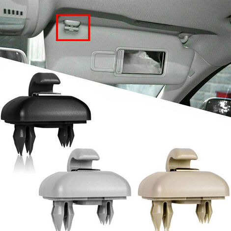 READCLY - Clip de visera para Audi A3 A4 A5 A6 Soporte de gancho de clip de visera de repuesto Soporte de gancho de clip de visera de coche de repuesto