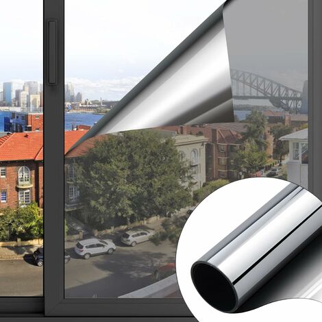 Film adhésif privatif pour fenêtre au mètre - electrostatique Anti-Regard  Anti-UV Anti-Chaleur - 60x4m