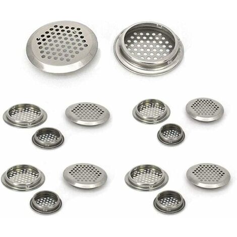 READCLY-Grille de Ventilation 20 pièces grille inox Grille d'aération Trou Respiration pour armoire placard Air évacué Grille d'évacuation Ventilation pour Cuisine Meubles bouche Ronde (35mm)