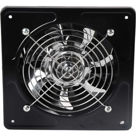READCLY-Ventilador extractor de aire Diámetro del orificio de perforación 150 mm Extractor de aire 40W Ventilador de escape montado en la pared para el hogar Cocina Baño Garaje (Negro)