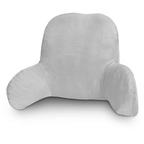 Reading Pillow 58x40x25cm Backrest Support Pillow Lumbar Cushion Sofa Back Support Chair Bed Car Office Rest Bench Pillow Soft(Gray)