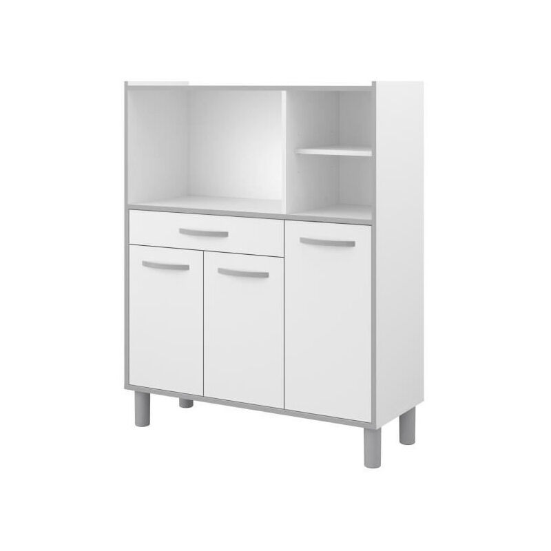 READY Buffet combiné de cuisine L 101cm Blanc