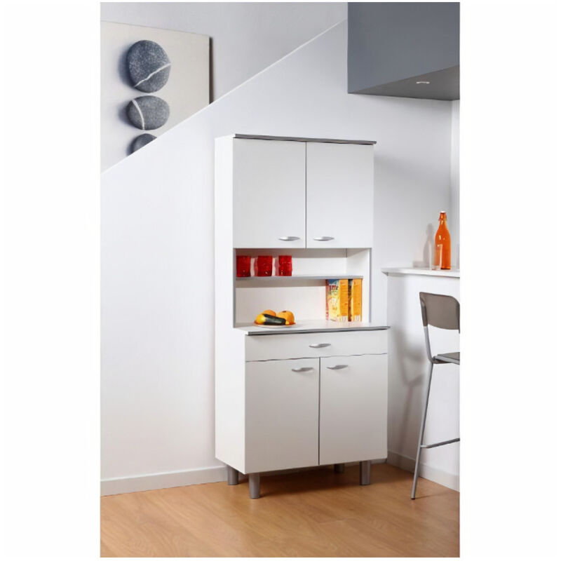 READY Buffet de cuisine Blanc mat - L 80 cm