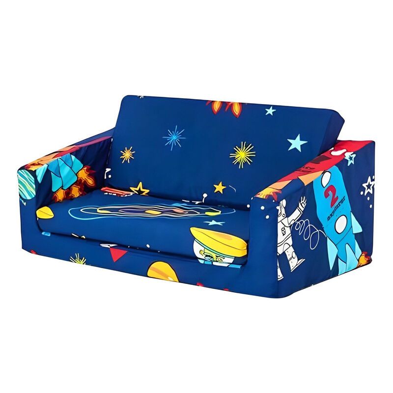 Ready Steady Bed - Canapé-lit pour enfants, siège pliable pour chambre d'enfant, siège pliable portable pour salle de jeux, canapé convertible