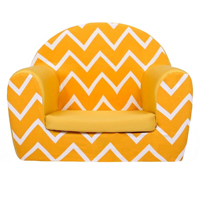 Ready Steady Bed - Kids Sofa Seat Chair Children Mini Armchair Great for Playroom Kids Room Living Room Colourful Durable and Lightweight, Zigzag