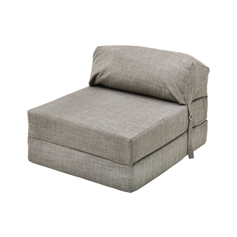 Loft 25 - Matelas d'invité pour le salon, matelas futon d'intérieur 168x60x14 cm avec appui-tête, matelas simple en Z, couchage pour chambre à