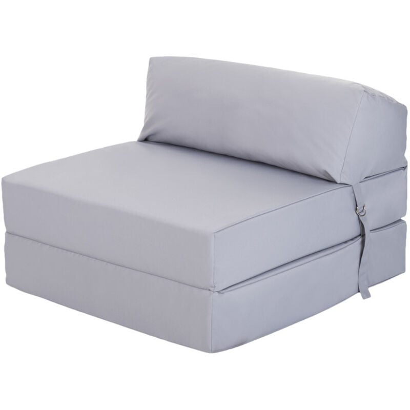 Ready Steady Bed - Matelas pliant, futon résistant à l'eau pour le camping, matelas pliable avec appui-tête, matelas de voyage convertible, 168x60x13