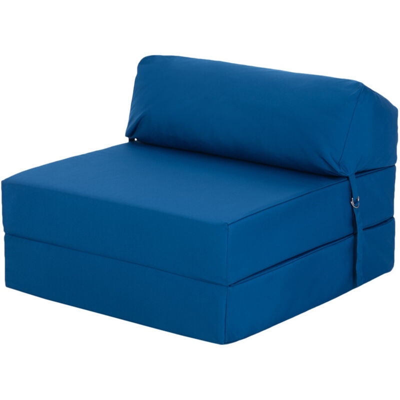 Ready Steady Bed - Matelas pliant, futon résistant à l'eau pour le camping, matelas pliable avec appui-tête, matelas de voyage convertible, 168x60x13