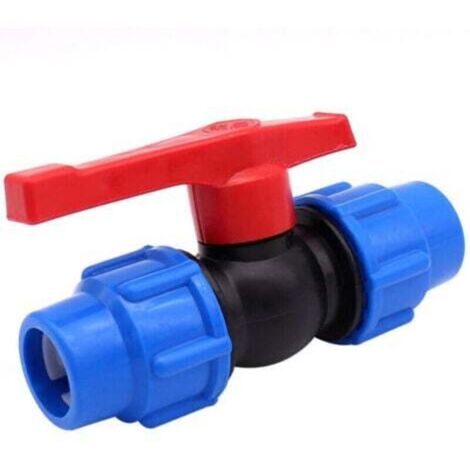 ready Vanne d'arrêt pour tuyau d'eau en polyéthylène haute densité ou alcaline 25 mm (25 mm)