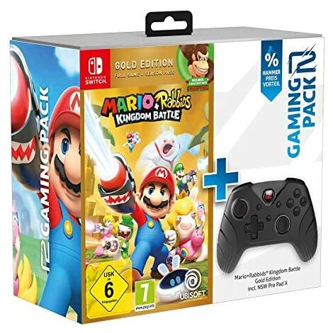 Ready2gaming-Nintendo Switch Action Bundle + Pro Pad X Videospiele, Multicolour (674907)