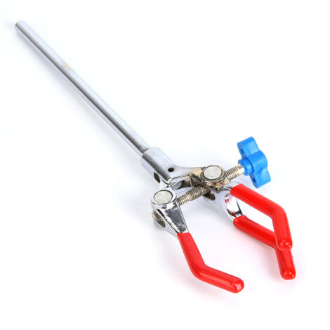 Reagenzglashalter mit 3-armiger Klemme und Clip für Kolben, Ausrüstung für chemische Labore