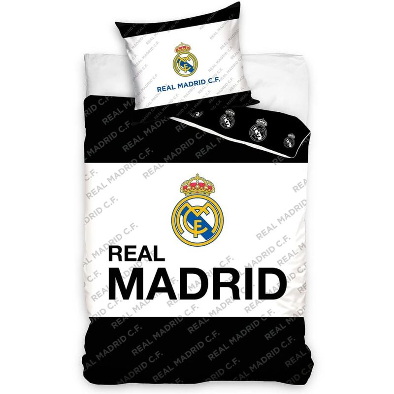 

Set de funda de edredón infantil 200x140 cm DEKB180806 - Negro - Real Madrid