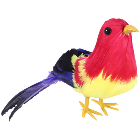 Realistische Schaumstoff-Vogelfigur für den Garten – Handgefertigte Außendekoration