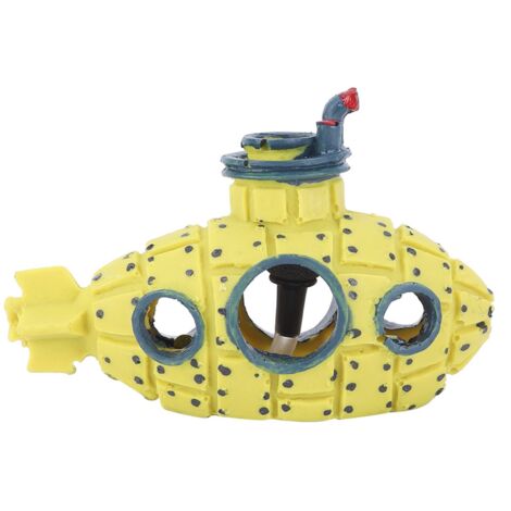 Realistischer gelber Unterwasser-Blasenstein für Aquarien mit Sauerstoffdiffusor