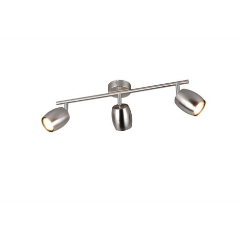 Reality Deckenstrahler 3er Spot Nancy GU10 nickel matt