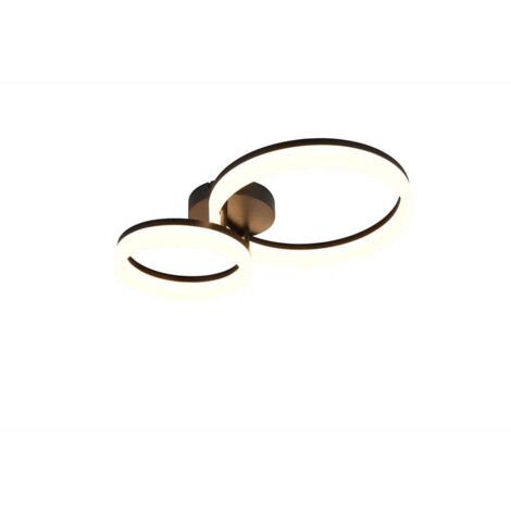 Reality LED Deckenleuchte Scope 22W gold schwarz warmweiß
