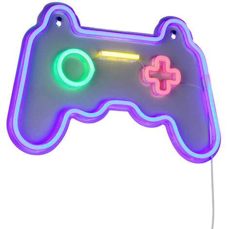 Reality LED Wandleuchte Gamer Controller 41 x 28 cm warmweiß transparent