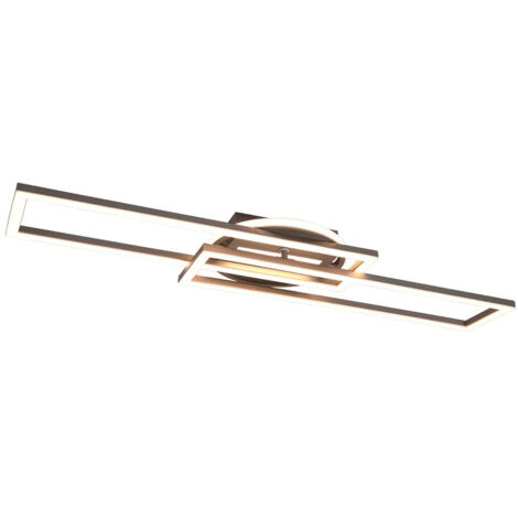 Reality Leuchten LED Deckenleuchte Twister nickel Deckenleuchte