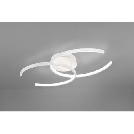 REALITY LEUCHTEN - PLAFONIERA COCOS DOPPIA C BIANCA LARGHEZZA 70 CM