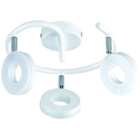 Reality Leuchten R82413901 Rennes Plafoniera, Spirale, 3 Spot 4 W [Classe di efficienza energetica A+]