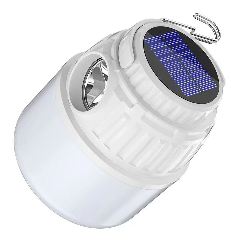 Realky Lanterne Camping led, Lampe Camping Solaire type-c Rechargeable, 4 Modes Luminosité, Eclairage Camping Etanche Portable pour Camping, Pêche,