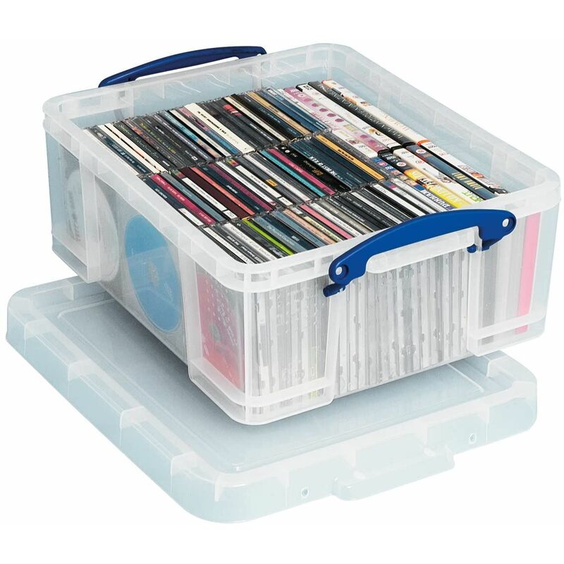 Realuse - Really Useful 18L Storage Box CD/DVDs - RUP80155