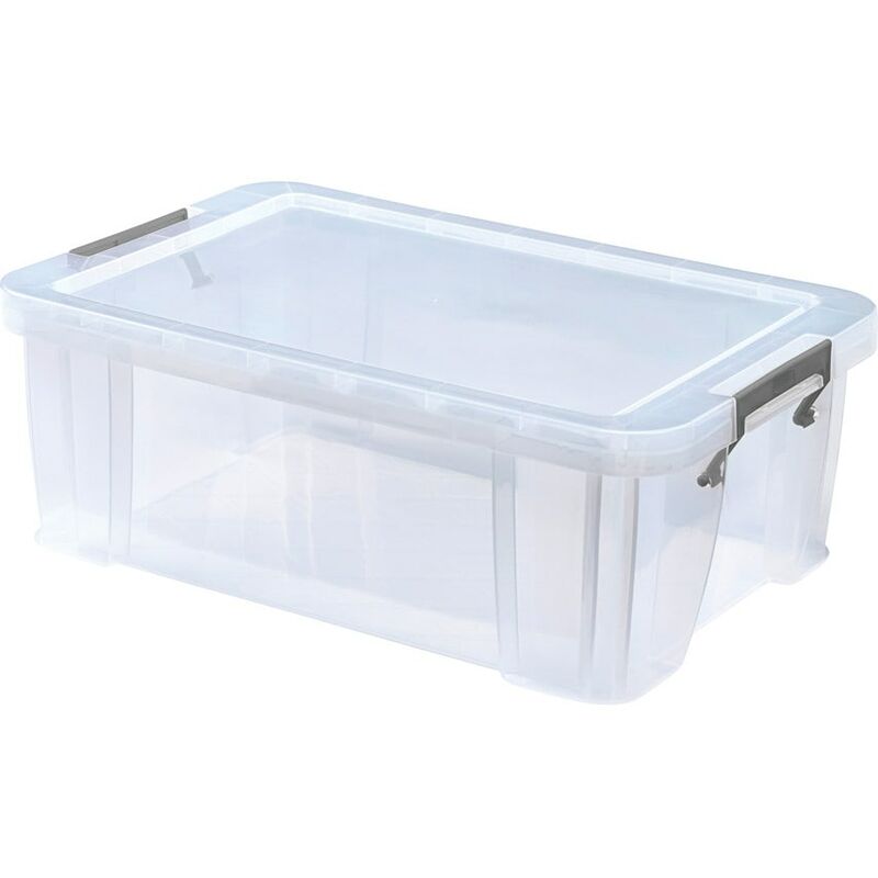 Kaiserkraft - Whitefurze Allstore 15LTR 470X300X170MM Storage Box with Lid - Transparent