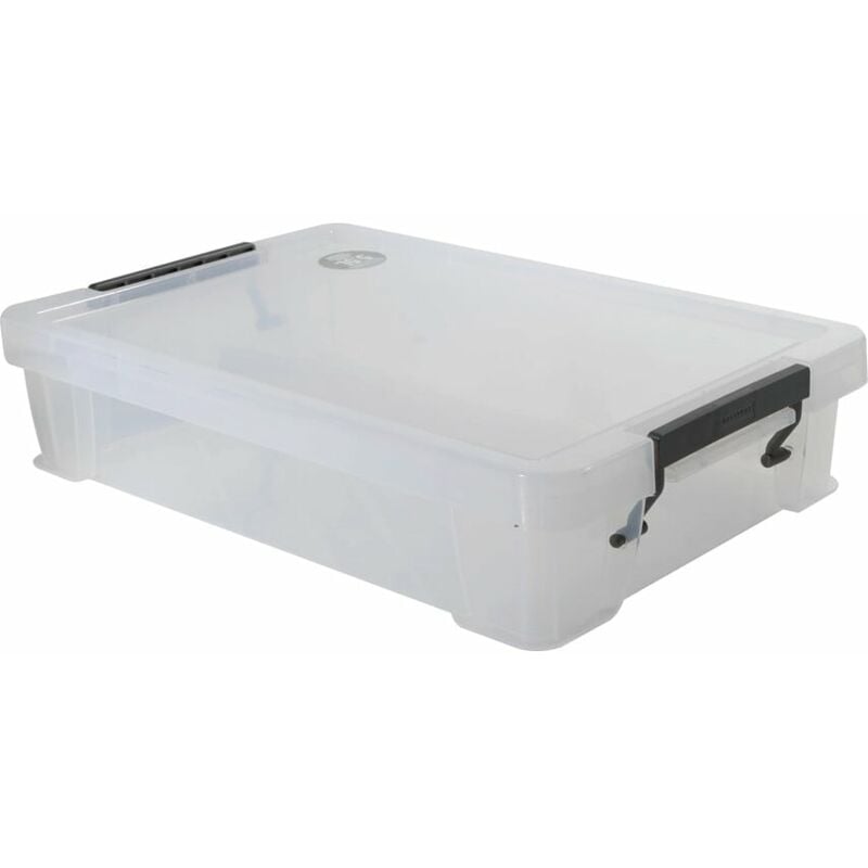 Whitefurze Allstore 5.5LTR 400X255X80MM Storage Box with Lid