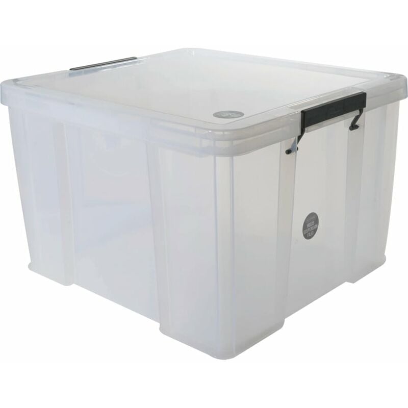 Whitefurze Allstore 48LTR 490X440X320MM Storage Box with Lid
