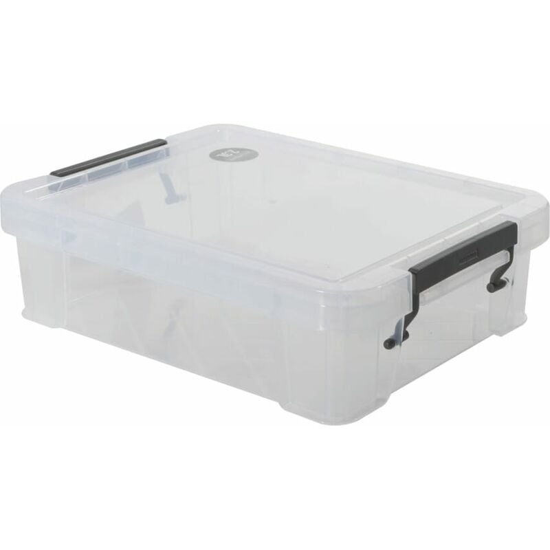 Whitefurze Allstore 2.3LTR 260X190X70MM Storage Box with Lid