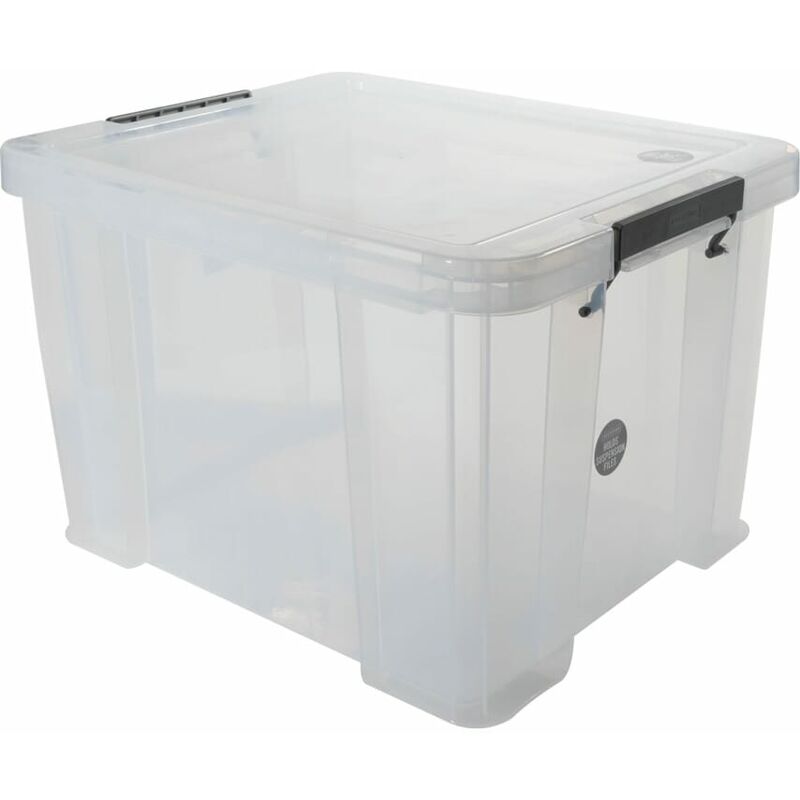 Whitefurze Allstore 36LTR 480X380X320MM Storage Box with Lid