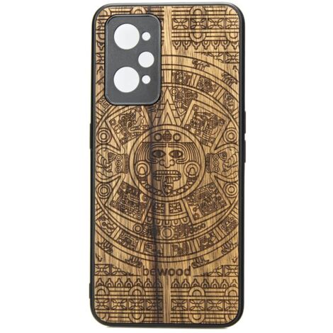 Realme GT 2 / GT Neo 2 / GT Neo 3T Custodia in legno CALENDARIO AZTECO LIMBA