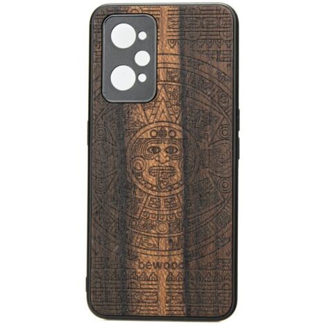 Realme GT 2 / GT Neo 2 / GT Neo 3T Custodia in legno CALENDARIO AZTECO ZIRICOTE