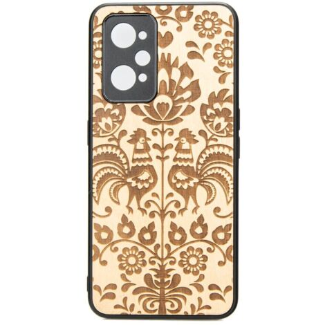 Realme GT 2 / GT Neo 2 / GT Neo 3T Custodia in legno POLACCO FOLK ANIGRE