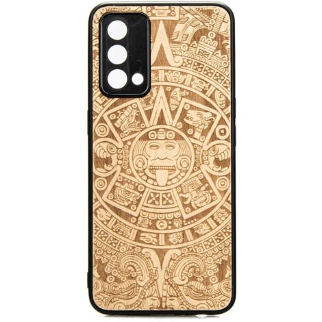 Realme GT Master Edition Custodia in legno CALENDARIO AZTECO ANIEGRE