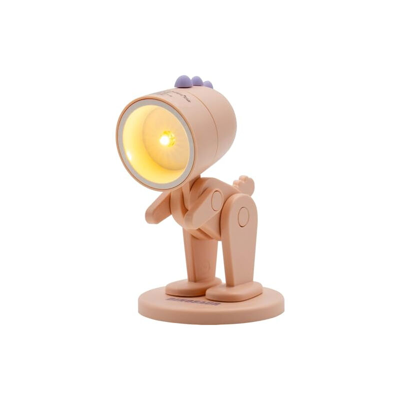 Lampe de poche led en forme d'animal rose avec socle 486319 - Realpower