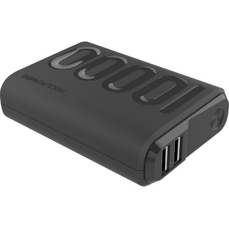 RealPower PB-10000PD+ Powerbank 10000 mAh Lithium Schwarz