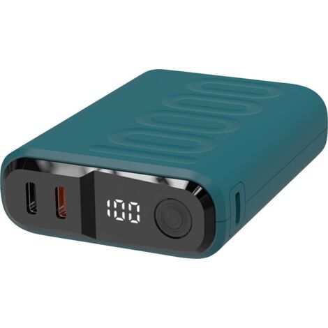 RealPower REALPOWER PB-10000 C Powerbank (batterie supplémentaire) 10000 mAh Power Delivery bleu fon