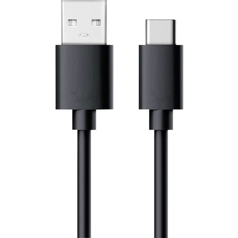 RealPower USB-Kabel USB 2.0 USB-A Stecker, USB-C® Stecker 0.60 m Schwarz 255650