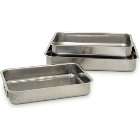 Realterm Asador Rectangular De Acero Inoxidable 40 X 29 Cm Gnali