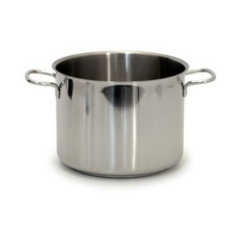 Realterm Edelstahltopf Durchmesser 24 cm mit 2 Gnalì-Griffen.