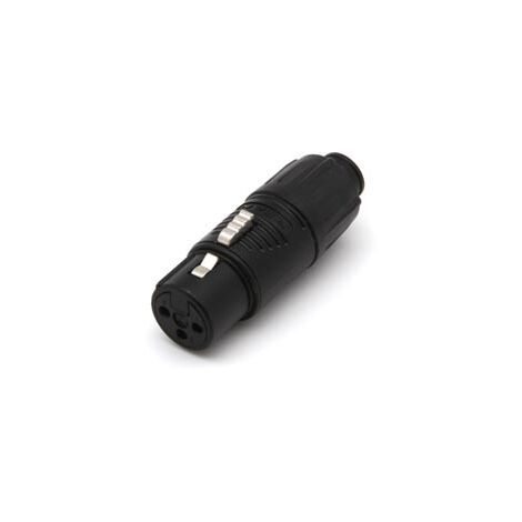 Rean - adaptador xlr hembra a macho - color negro