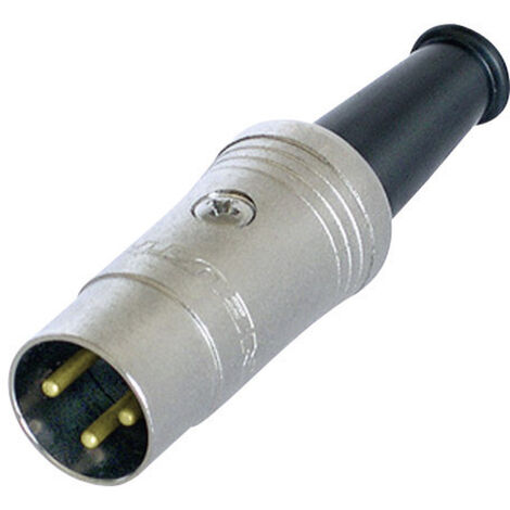 Rean AV NYS321G DIN-Rundsteckverbinder Stecker, gerade Polzahl: 3  Schwarz 1 St.