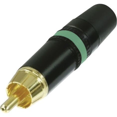 Rean AV NYS373-5 Cinch-Steckverbinder Stecker, gerade Polzahl: 2  Schwarz, Grün 1 St.