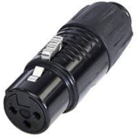 Rean AV RA3FT-B Adaptateur XLR Mini XLR mâle - Mini XLR femelle Nombre de pôles:3 1 pc(s) X990492